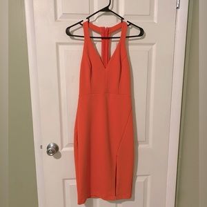 Lulus MIDI coral dress - size XS